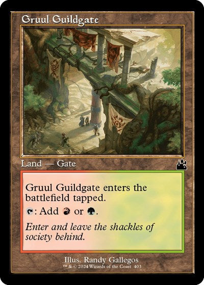 Gruul Guildgate (Retro Frame) (Ravnica Remastered) Near Mint Foil