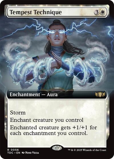 Tempest Technique (Extended Art) (Commander: Tarkir: Dragonstorm) Near Mint
