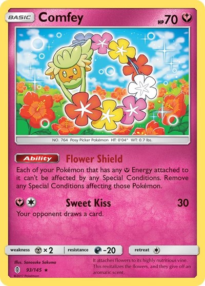 Comfey (SM - Guardians Rising) Near Mint Reverse Holofoil