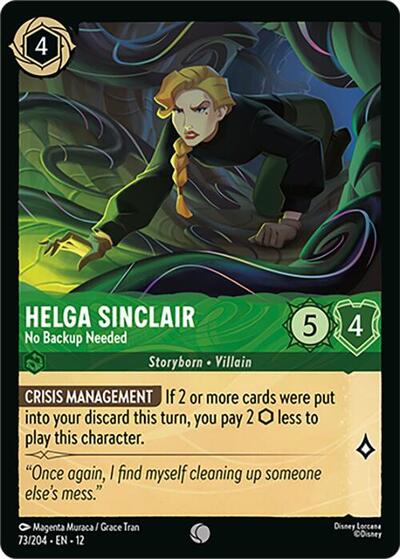 Helga Sinclair - No Backup Needed (Wilds Unknown) Near Mint