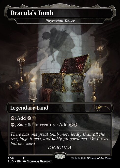 Dracula's Tomb - Phyrexian Tower (Secret Lair) Light Play Foil