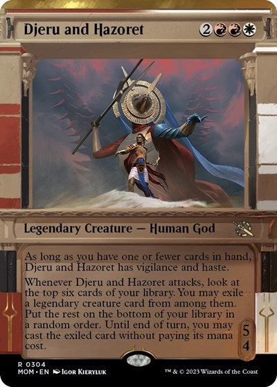 Djeru and Hazoret (Showcase) (March of the Machine) Near Mint