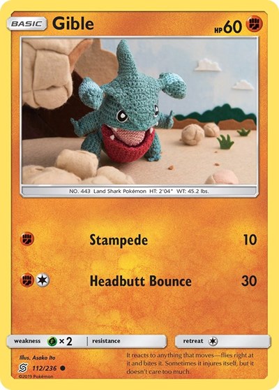 Gible (SM - Unified Minds) Near Mint Reverse Holofoil