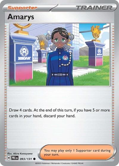 Amarys - 093 (SV: Prismatic Evolutions) Near Mint Reverse Holofoil