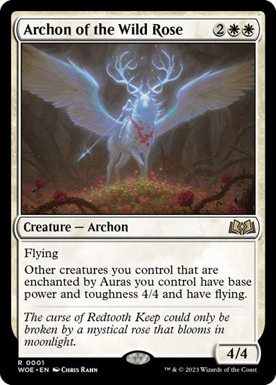 Archon of the Wild Rose (Wilds of Eldraine) Light Play