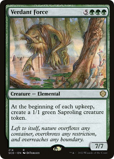 Verdant Force (Commander 2022 Starter Decks) Light Play