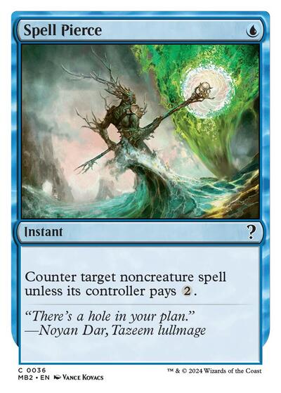 Spell Pierce (White Border) (Mystery Booster 2) Near Mint