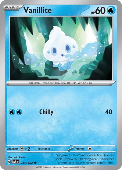 Vanillite (Scarlet and Violet: Paradox Rift) Near Mint