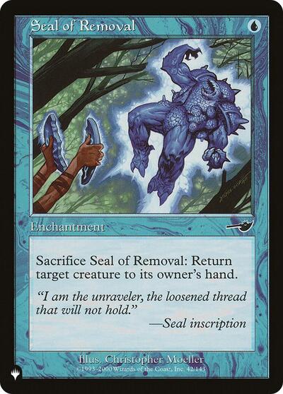 Seal of Removal (The List) Near Mint