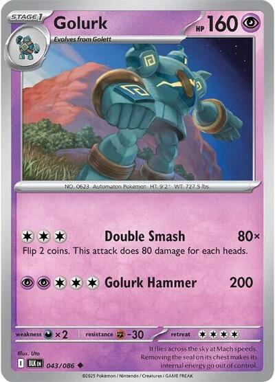 Golurk (SV: Black Bolt) Near Mint Reverse Holofoil