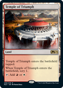 Temple of Triumph (Magic 2021 Core Set) Near Mint