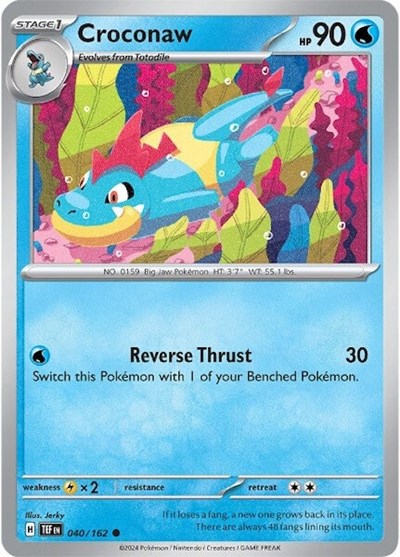 Croconaw (SV05: Temporal Forces) Near Mint Reverse Holofoil