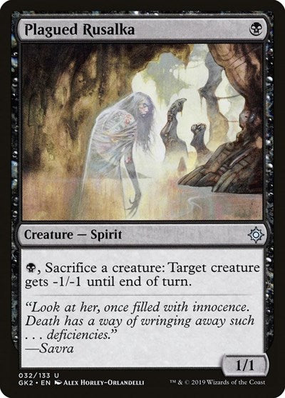 Plagued Rusalka (Ravnica Allegiance: Guild Kits) Light Play