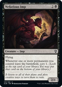 Nefarious Imp (Commander Legends: Battle for Baldur's Gate) Light Play Foil