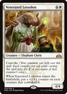 Venerated Loxodon (Guilds of Ravnica) Near Mint Foil