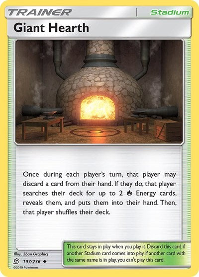 Giant Hearth (SM - Unified Minds) Near Mint Reverse Holofoil