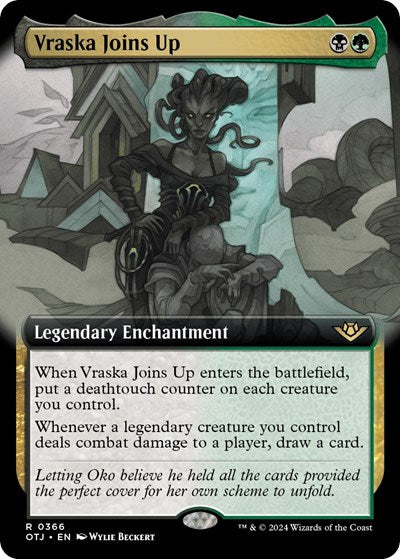 Vraska Joins Up (Extended Art) (Outlaws of Thunder Junction) Near Mint Foil