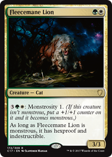 Fleecemane Lion (Commander 2017) Light Play