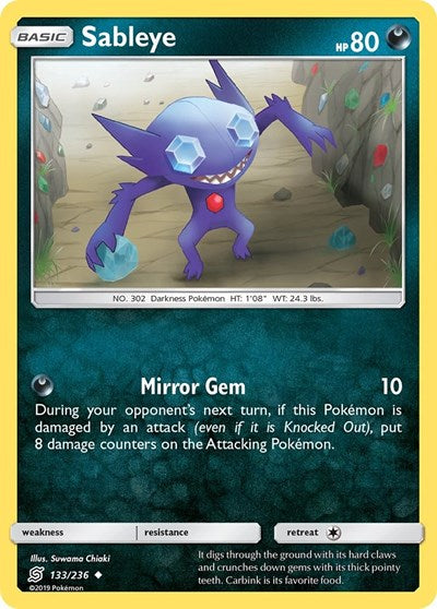 Sableye (SM - Unified Minds) Near Mint Reverse Holofoil