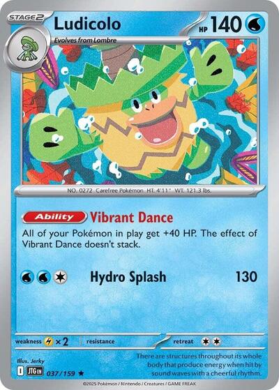 Ludicolo (SV09: Journey Together) Near Mint Reverse Holofoil