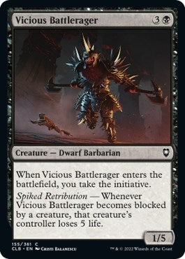 Vicious Battlerager (Commander Legends: Battle for Baldur's Gate) Light Play Foil