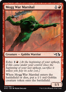 Mogg War Marshal (Duel Decks Anthology: Elves vs Goblins) Light Play