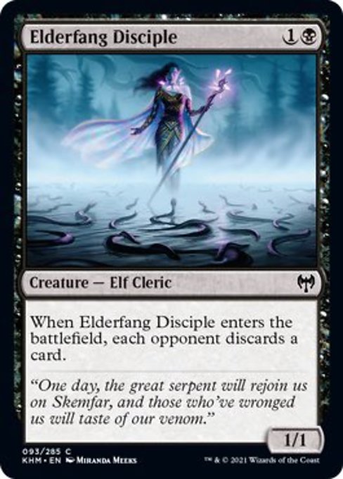 Elderfang Disciple (Kaldheim) Light Play Foil