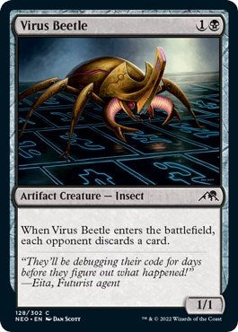 Virus Beetle (Kamigawa: Neon Dynasty) Near Mint Foil