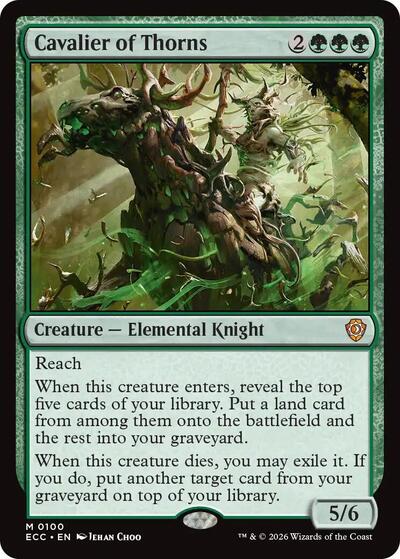Cavalier of Thorns (Commander: Lorwyn Eclipsed) Near Mint