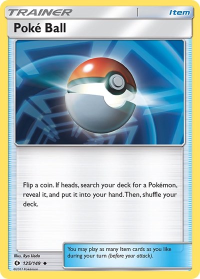 Poke Ball (SM Base Set) Near Mint Reverse Holofoil