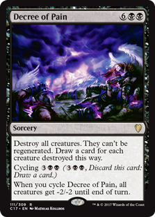 Decree of Pain (Commander 2017) Light Play