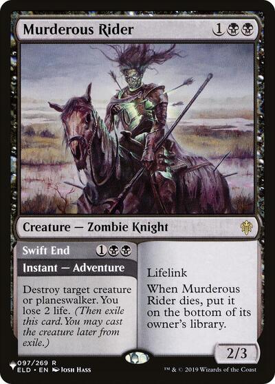 Murderous Rider (The List) Near Mint