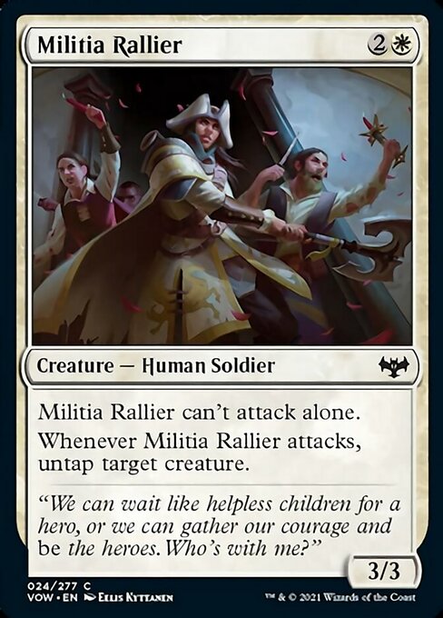 Militia Rallier (Innistrad: Crimson Vow) Light Play Foil