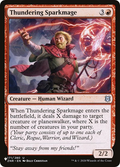Thundering Sparkmage (The List) Light Play