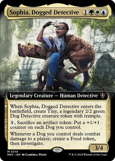 Sophia, Dogged Detective (Extended Art) (Commander: Murders at Karlov Manor) Near Mint