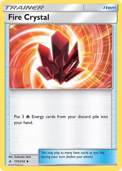 Fire Crystal (SM - Unbroken Bonds) Near Mint