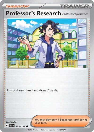 Professor's Research (Professor Sycamore) (SV: Prismatic Evolutions) Near Mint