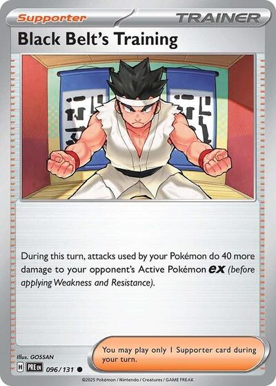 Black Belt's Training - 096 (SV: Prismatic Evolutions) Near Mint Reverse Holofoil
