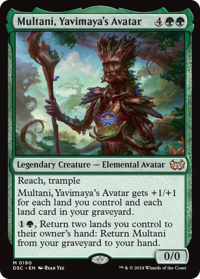 Multani, Yavimaya's Avatar (Commander: Duskmourn: House of Horror) Light Play