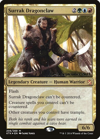 Surrak Dragonclaw (Promos: Prerelease Cards) Light Play Foil