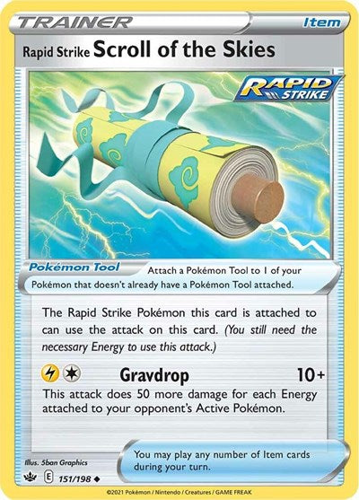 Rapid Strike Scroll of the Skies (SWSH06: Chilling Reign) Near Mint