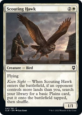 Scouting Hawk (Commander Legends: Battle for Baldur's Gate) Light Play Foil