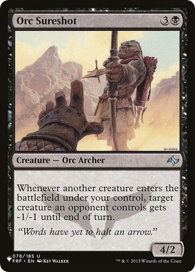 Orc Sureshot (The List) Light Play