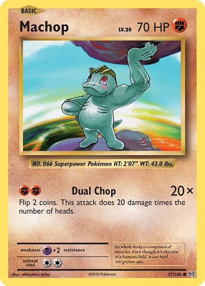 Machop (XY - Evolutions) Light Play Reverse Holofoil