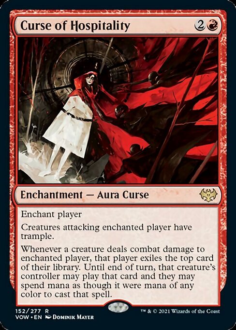 Curse of Hospitality (Innistrad: Crimson Vow) Light Play