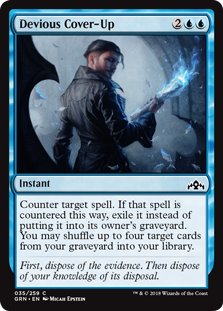 Devious Cover-Up (Guilds of Ravnica) Light Play