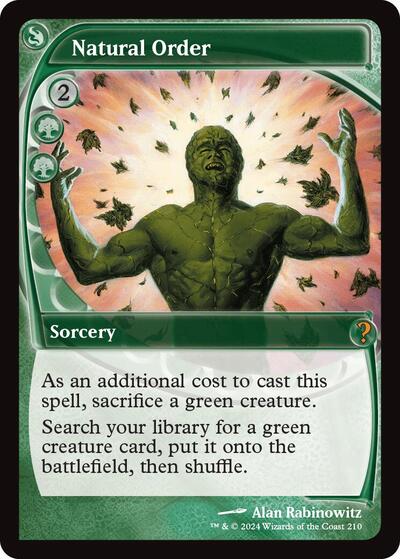 Natural Order (Future Sight) (Mystery Booster 2) Near Mint