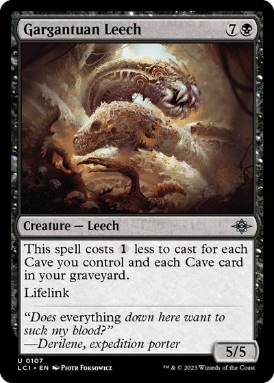 Gargantuan Leech (The Lost Caverns of Ixalan) Near Mint Foil