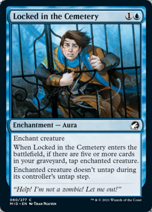 Locked in the Cemetery (Innistrad: Midnight Hunt) Light Play Foil