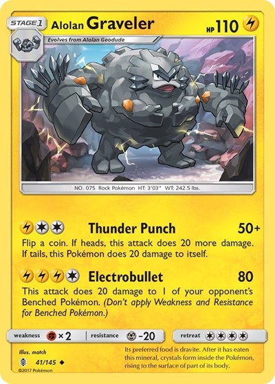 Alolan Graveler (SM - Guardians Rising) Near Mint